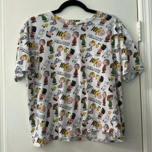 Plus Size Peanuts Character Lightweight T-Shirt Size 3XL